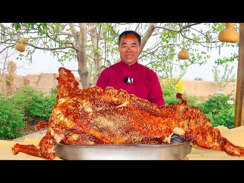 WHOLE SHEEP For Kiln Grilling again! Crispy and Juicy! Just Can't Get Enough! | Uncle Rural Gourmet