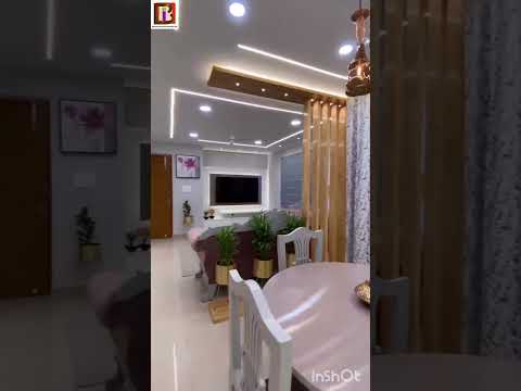 living room decorating ideas, dining table, TV unit #shorts #youtubeshorts #interiors #livingroom