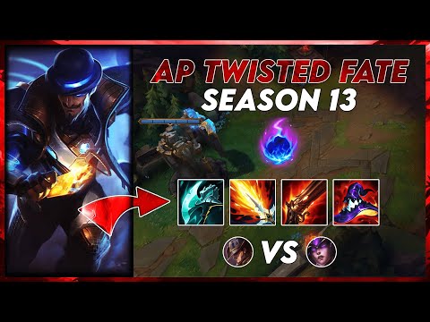 THE FULL EGO MAXIMUM DAMAGE BUILD | Season 13 AP Twisted Fate Mid