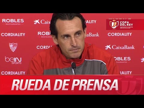 Rueda de prensa de Emery tras el Sevilla FC (2-0) UD Logroñés