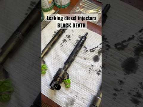 Leaking diesel injectors = BLACK DEATH 💀