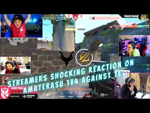 Streamers Shocking Reaction On Amaterasu 1V4 Against TE | VLT VS TE | ft.Zishu,Eupho,Fa2,Anna,Mw1