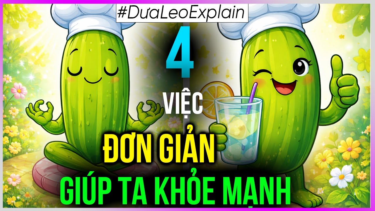 4 việc ĐƠN GIẢN giúp ta khoẻ mạnh [Dưa Leo DBTT]
