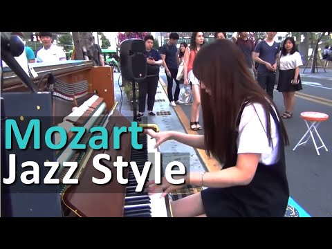 Street piano: Mozart Turkish March amazing version