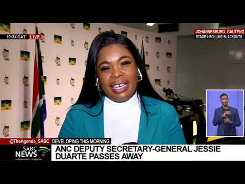 President Cyril Ramaphosa declares a Special Official Funeral Category 2 for Jessie Duarte