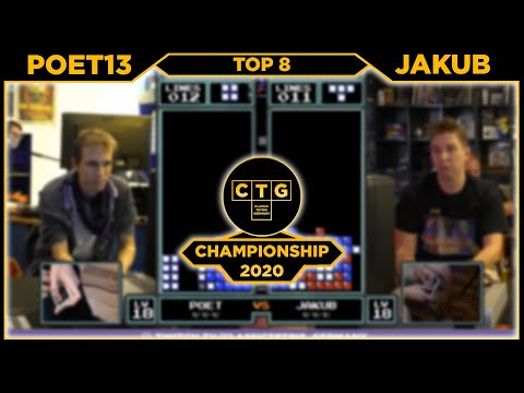 CTGC 2020 - Top 8 (Poet13 vs. Jakub) - Classic Tetris Germany Championship 2020 - Top 8
