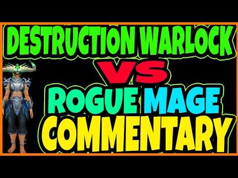 Destruction Warlock 1vs2 Rogue Mage - COMMENTARY EDUCATIONAL - #LearnWithBualock - Warlock ft Rdruid