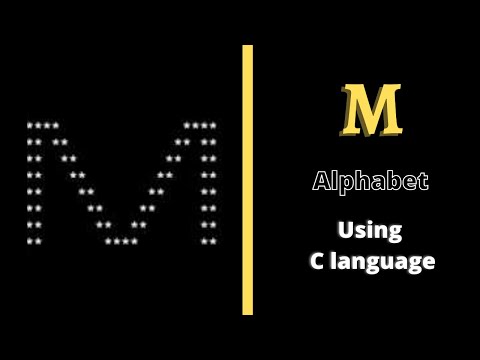 Alphabet M in pattern using for loop in C language.| Star pattern programs | Harsh Monitor