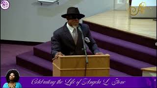 Calvin Richardson sings at Angie Stone’s Celebration of Life