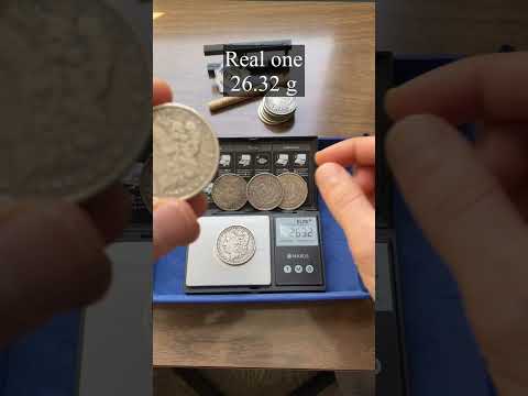 Real Silver Fake Morgan - Visual and Weight test