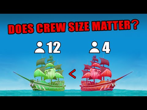 12-man galleon VS THREE 4-man galleons - WHO WINS IN A FIGHT? - (Sea of Thieves)