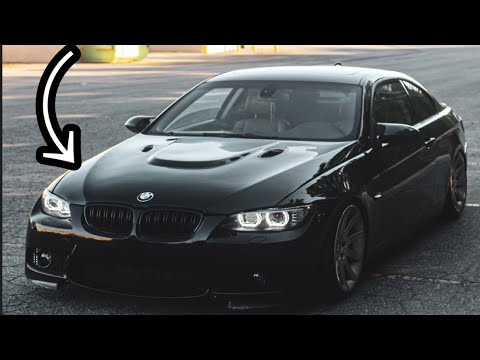 INSTALLING A M3 HOOD ON MY BMW E92 335I!! (AGGRESSIVE)