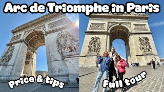 VISITING THE ARC DE TRIOMPHE IN PARIS | FAMILY TRAVEL VLOG 🇫🇷