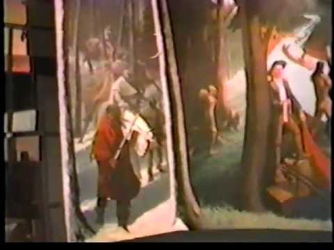 HJS-VTL-038 Harry Jackson showing Ft. Pitt Mural in his Camaiore Studio