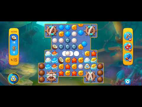 Fishdom Easy Level 10290 (with ingame lightning booster) @choraelmin