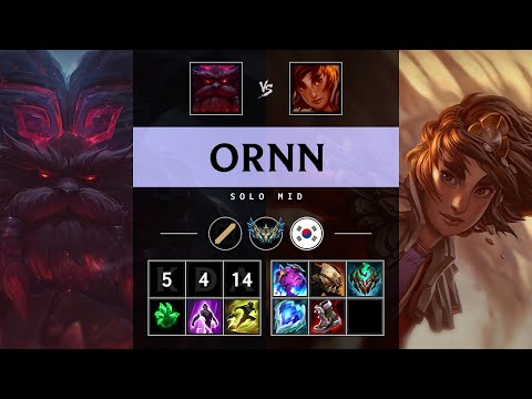 Ornn Mid vs Taliyah - KR Challenger Patch 25.08