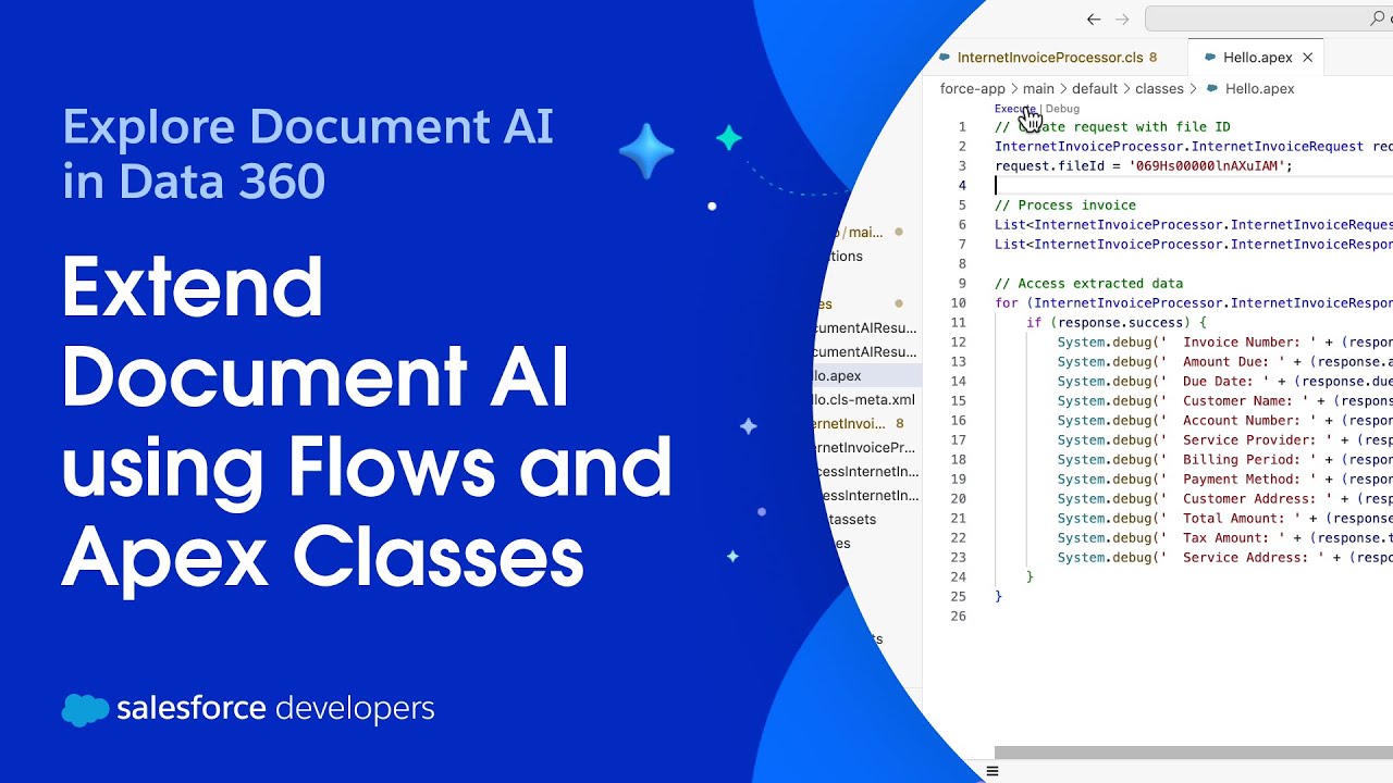 Extend Document AI using Flows and APEX Classes | Explore Document AI in Data 360