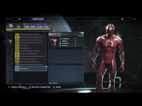 Injustice 2 Epic Gear Set The Flash Lightning Chaser