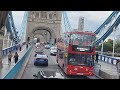 London Double Decker Bus Crossing The Famous Tower Bridge Route 42 City S Financial District