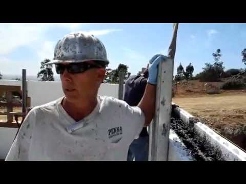 Fox Blocks Insulated Concrete Forms Pour Day With GC and Sub Comments.avi
