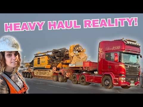Heavy Haulage Reality: Trailer Trouble, Big Machines, Long Days!