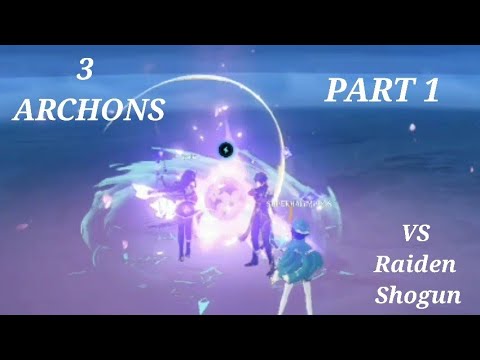 3 Archons fight weekly boss part 1 (It's Epic!) || Genshin Impact