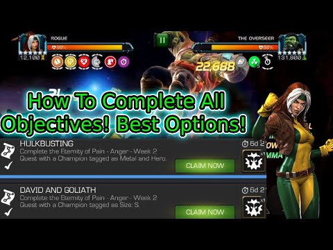 Eternity Of Pain Week 2! (Anger) Overseer Boss | Best Options For Every Objective! | MCOC