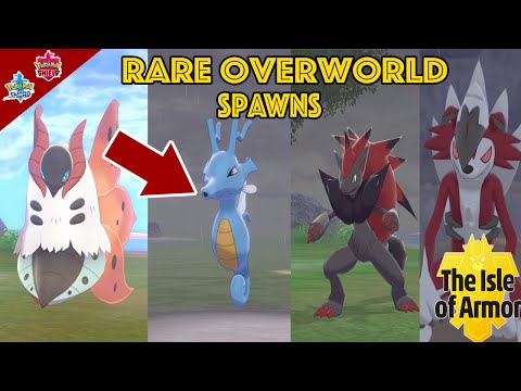 Rare Overworld Spawns in Pokemon Sword and Shield Isle of Armor