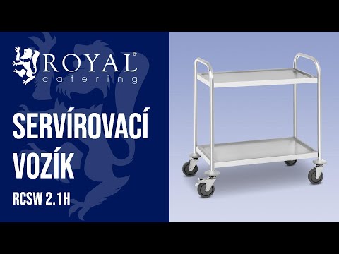 Video - Servírovací vozík - 2 police - do 150 kg