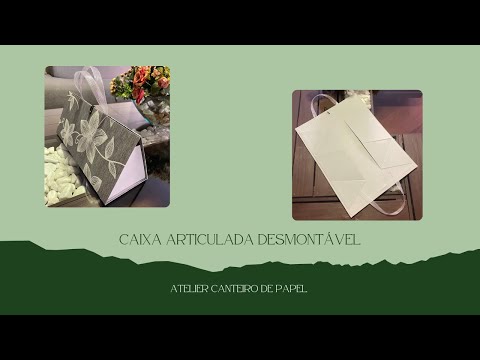 How to Make a Collapsible Hinged Bag/Box / Cardboard Crafting Technique - Complete Step-by-Step