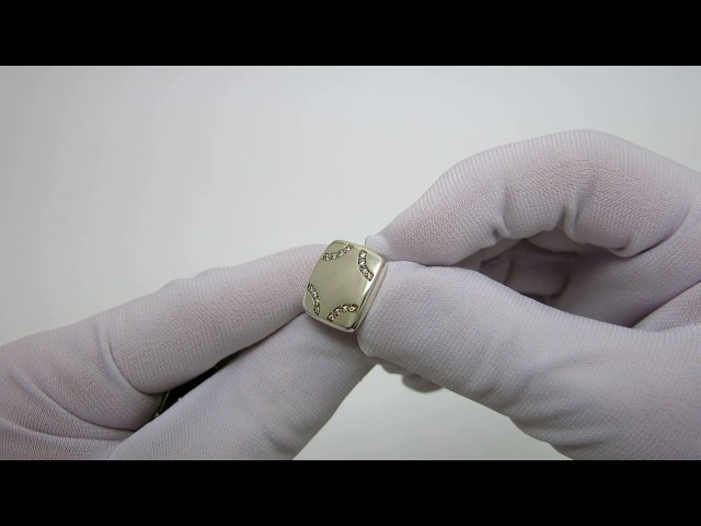 Серебряные запонки 3сж Видеообзор