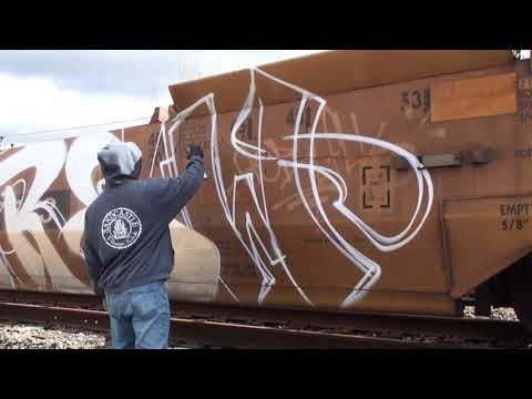 A day out with KEEP6 SDK (instagram @killakeep) Stomp Down Krew - Train Graffiti