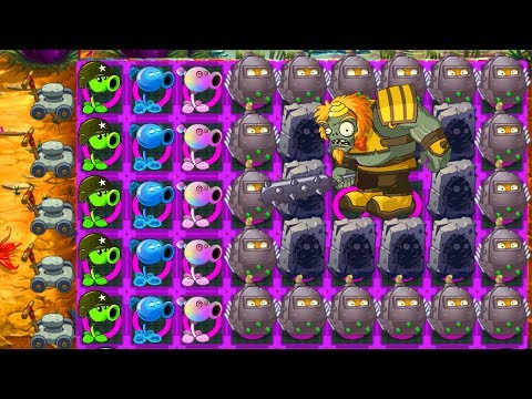 Plants vs Zombies 2 Mod: TEAM PEASHOOTER MAX LEVEL vs GARGANTUAR FIGHT!