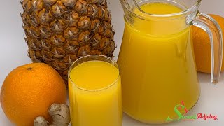 Let’s Make My Healthy Ginger Pineapple & Orange Drink For A Smooth Skin & Healthy Immune System