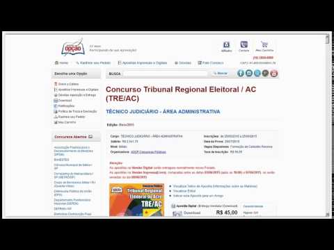 Apostila TRE-AC 2015 - Técnico Judiciário - Área Administrativa