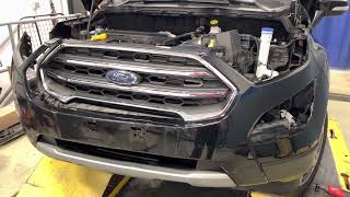 Ford EcoSport Titanium front bumper and fog light removal