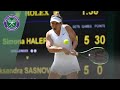 Match Point: Simona Halep vs Aliaksandra Sasnovich Wimbledon 2019