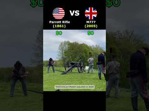 Parrott Rifle vs M777 Howitzer Cost Per Shot Comparison