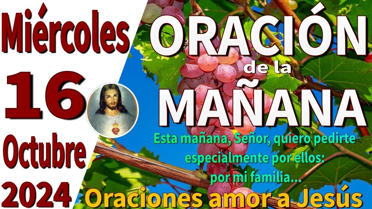 oración de la mañana del día Miércoles 16 de octubre de 2024 - Éxodo 23:25