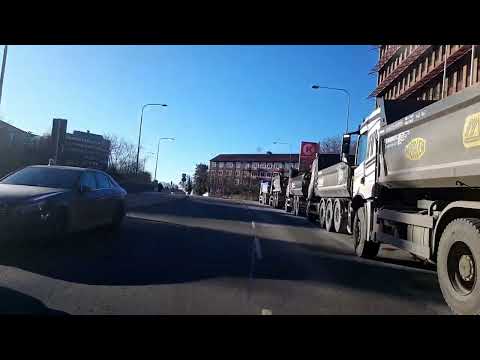 Enfiligt på Stockholmsvägen på Lidingö.