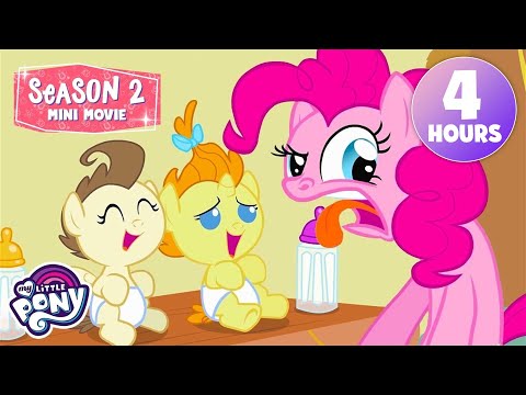 SEASON 2 MINI MOVIE 🎬💜 EP12 - 23 | 4 HOURS | My Little Pony Friendship is Magic | Mega Compilation 🎥