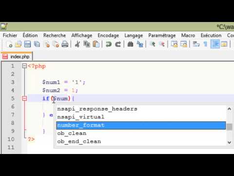 PHP 18 La triple égalité