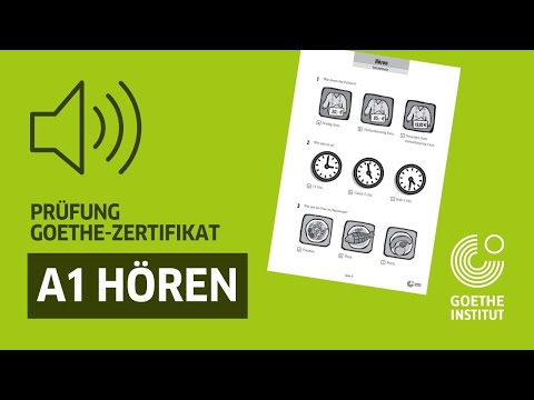 Goethe-Zertifikat A1: Start Deutsch 1 – Prüfungsteil Hören mit Lösungen | German A1 listening test