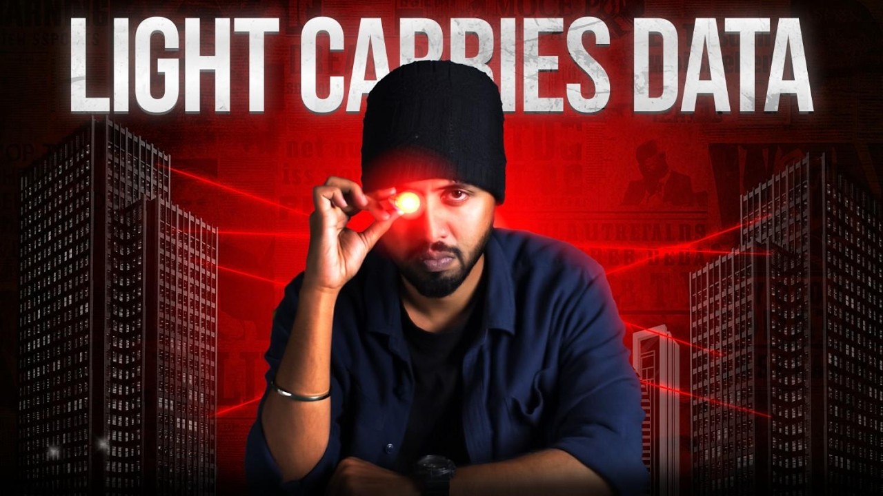 We sent SECRET MESSAGES using only LIGHT !! | LIFI explained