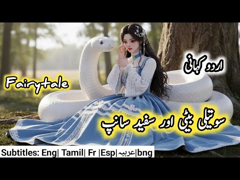 Stepdaughter and white snake💔💔 | urdu stories | Hindi fairy tales | #fairytalesstory #urdufairytales