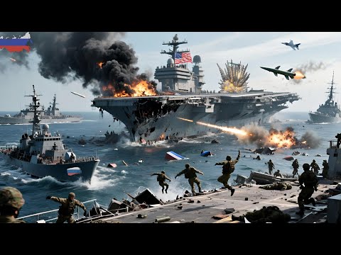 US aircraft carrier in Ukraine's Black Sea attacked by Russian warships, see what happened!