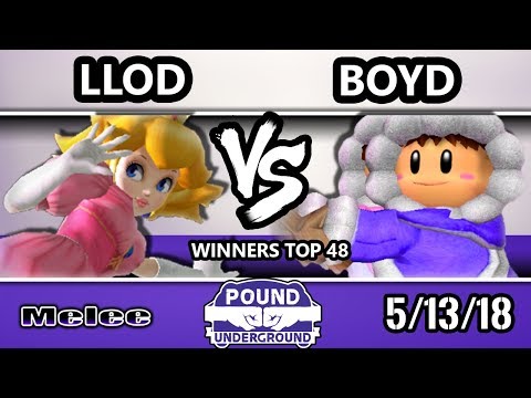 Pound Underground - lloD (Peach) Vs. Boyd (Ice Climbers) Smash Melee Winners Top 48