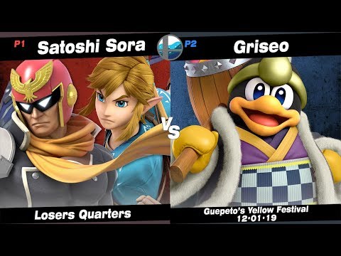 GYF: TLP | Satoshi Sora (C. Falcon, Link) vs RT+Griseo (King Dedede) - Losers Quarters