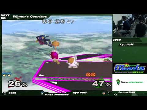 Mass Madness 22 SSBM - Zoso (Marth) vs. Kyu Puff (Ice Climbers) - Melee WQF