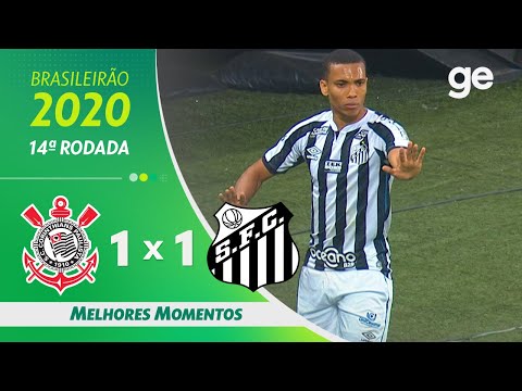 CORINTHIANS 1 X 1 SANTOS | MELHORES MOMENTOS | 14ª RODADA BRASILEIRÃO 2020 | ge.globo